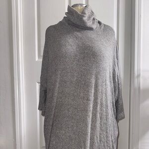 audrey Light Gray Turtleneck sweater dress